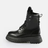 Women BUFFALO Ankle Boots^Shade Laceup Hi Warm Ankle Boot
