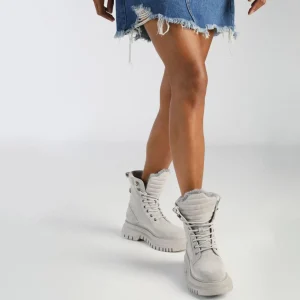 Women BUFFALO Ankle Boots^Shade Laceup Hi Warm Ankle Boot
