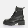 Women BUFFALO Ankle Boots^Square Laceup Mid Ankle Boot