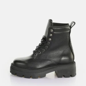 Women BUFFALO Ankle Boots^Square Laceup Mid Ankle Boot
