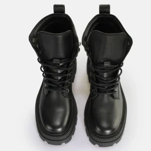 Women BUFFALO Ankle Boots^Square Laceup Mid Ankle Boot